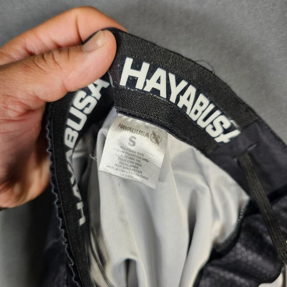 Hayabusa Shorts Mens Small Black Camo MMA Grappling Training Elastic Drawstring
